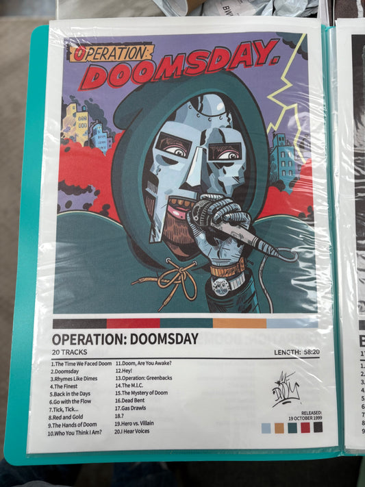 Doom’s Day alt cover art canvas print
