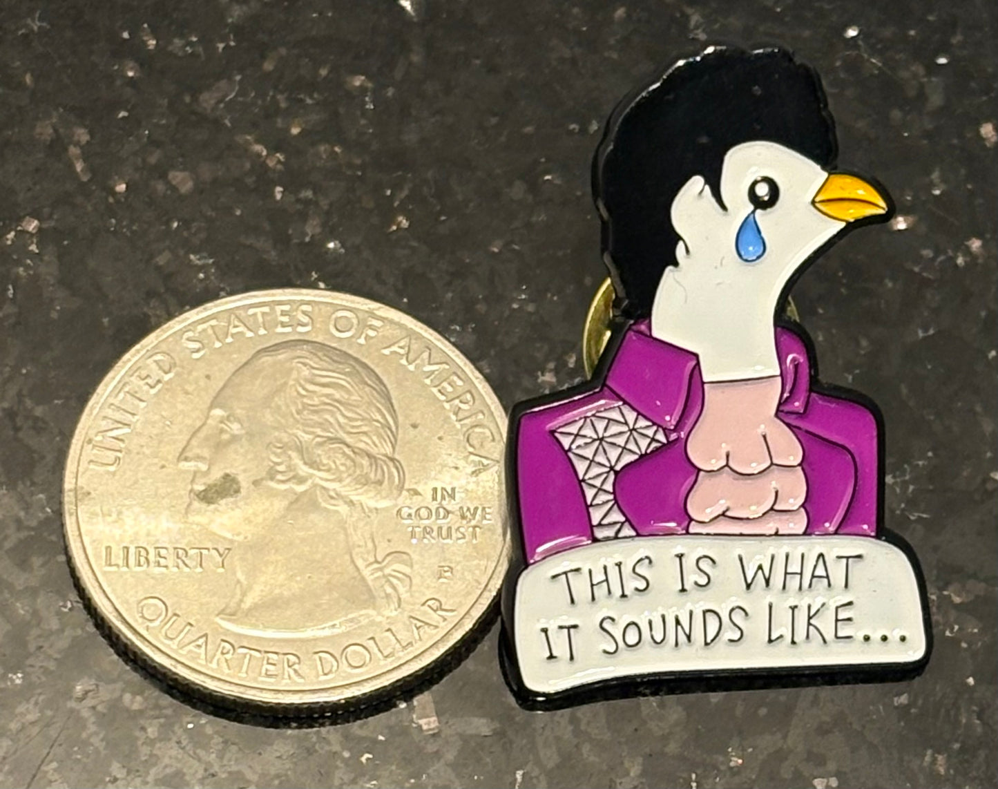 Do Doves Cry Enamel Pin