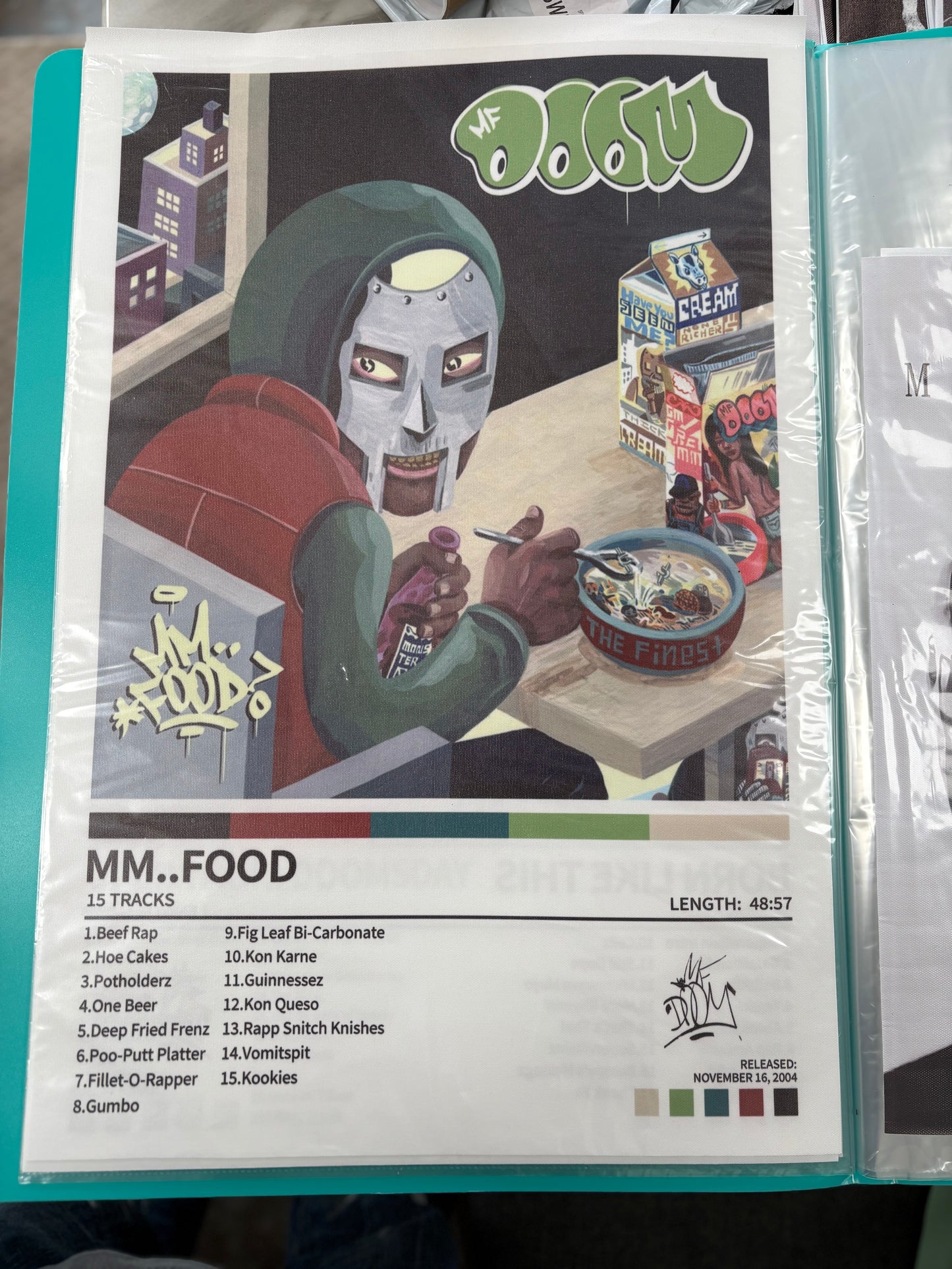Metal Face Villain Food album canvas print