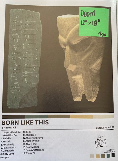 Hip Hop Mask supervillian Canvas Cover Art Print