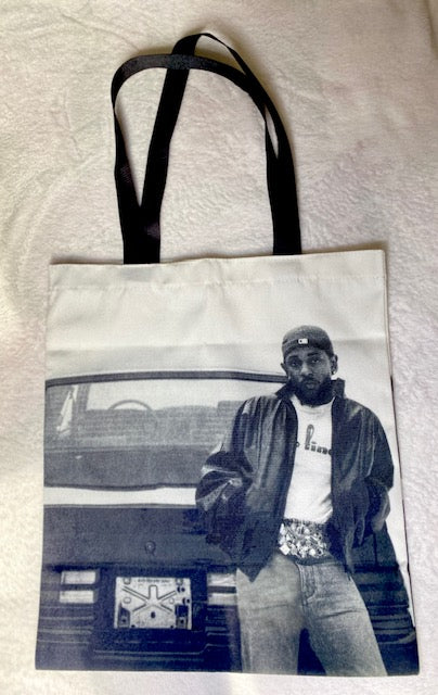 Hip Hop Rapper Album Cover Art Canvas Tote Bag