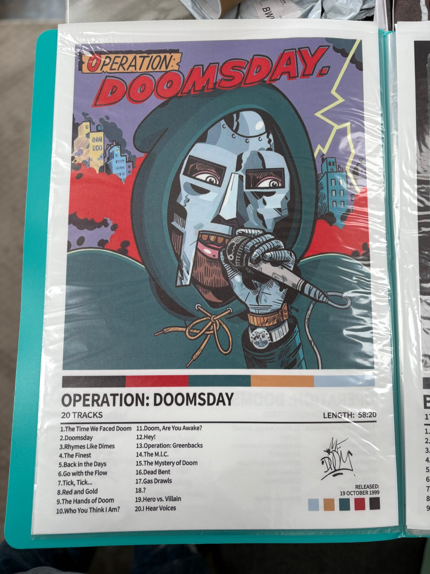 Doom’s Day alt cover art canvas print