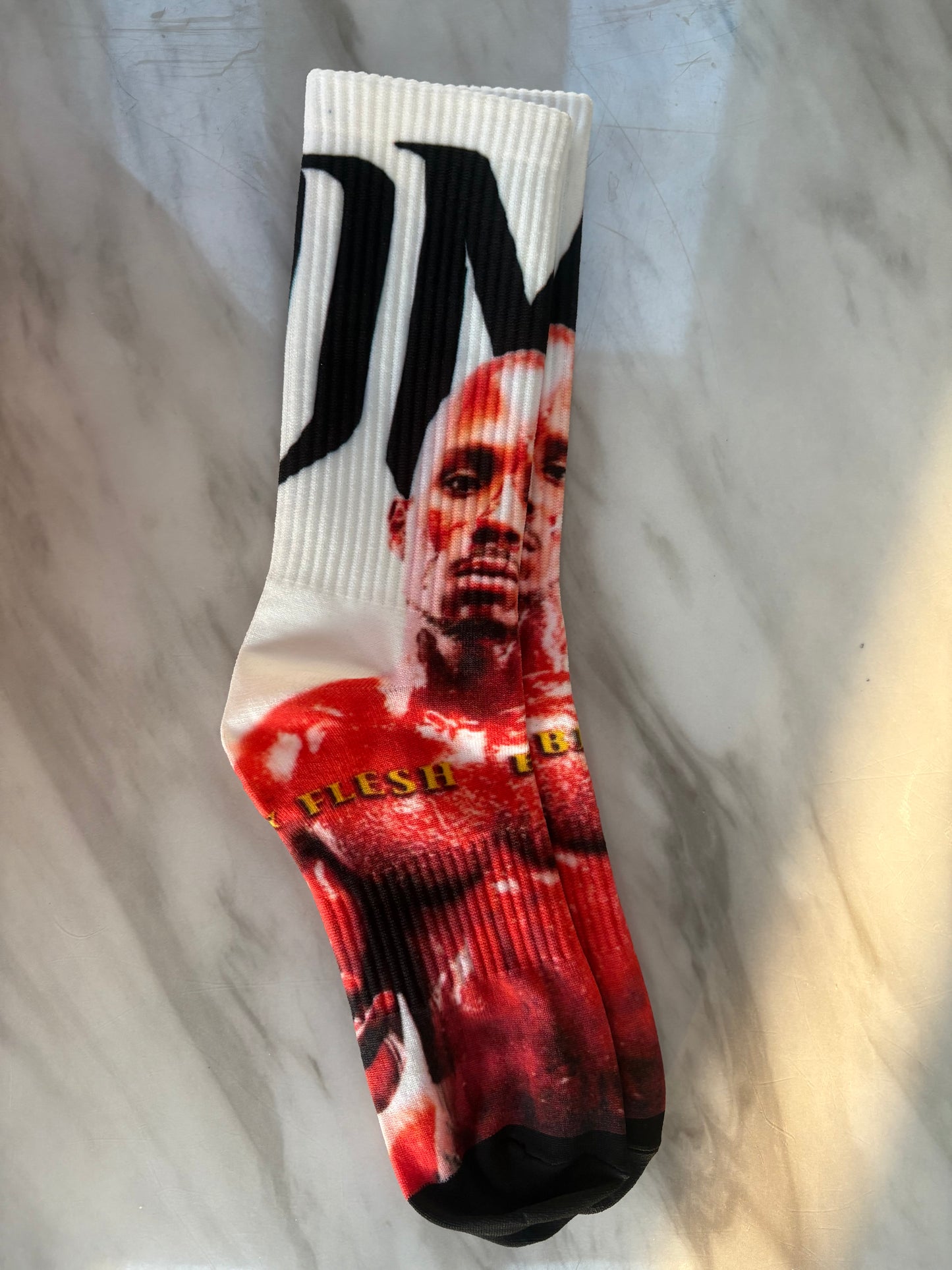 Bloody flesh dark man X socks