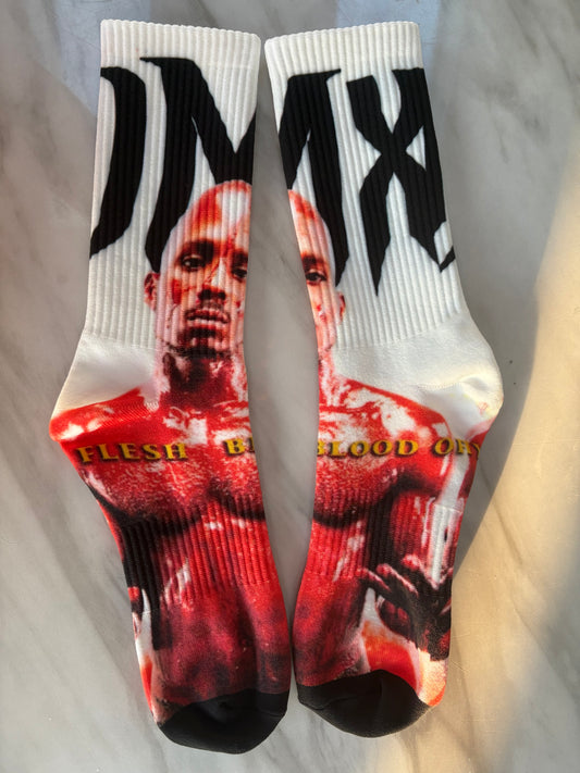 Bloody flesh dark man X socks