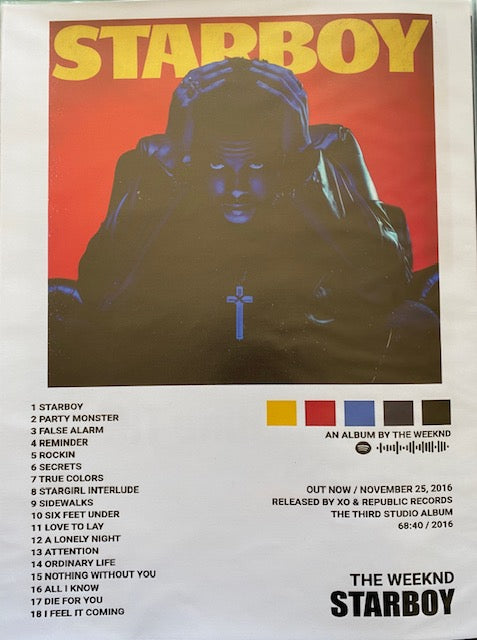 Toronto's Abel Starboy Album Art Canvas Print