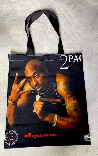 Hip Hop Rapper Album Cover Canvas Tote Bag